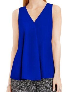 Vince Camuto Hi-Low Blue Sleeveless Tank Top